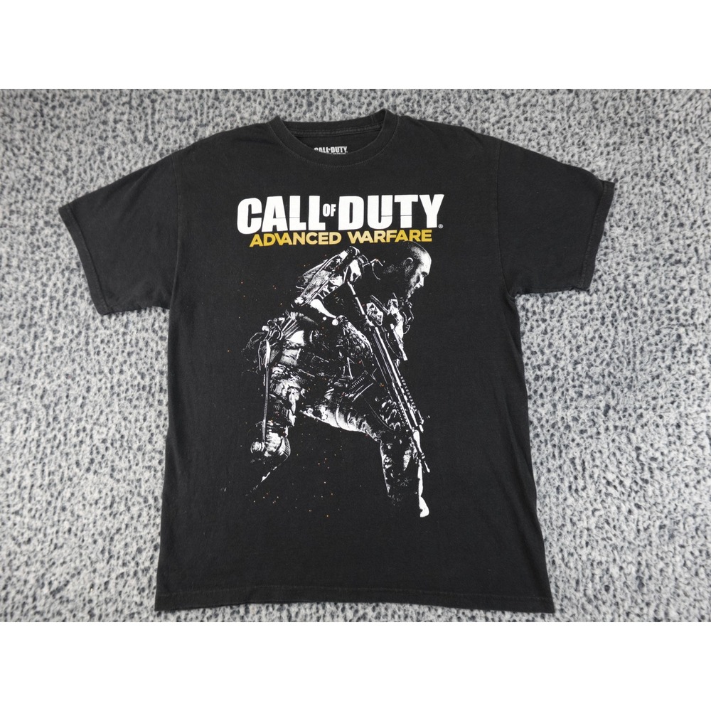 Call of Duty Advanced Warfare T Shirt Mens Medium Black Graphic 2015 Activision‎